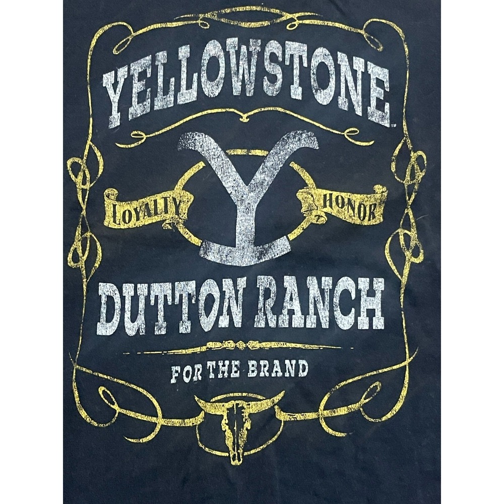 Yellowstone Shirt, Women's Size Medium, Black, Dutton Ranch, Short Sleeve - Picture 5 of 9